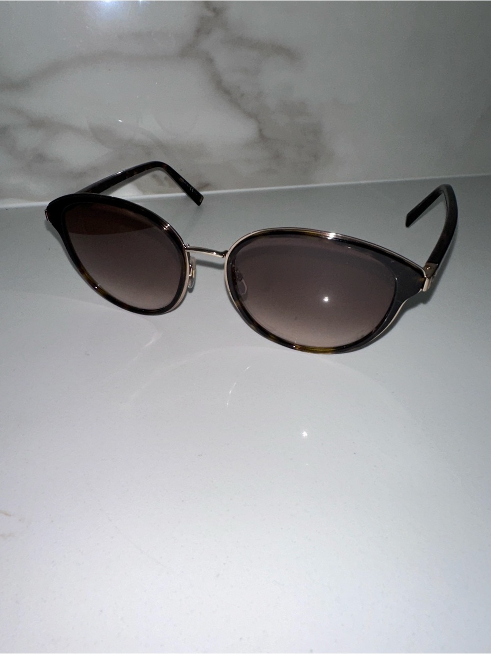 Givenchy Cat-Eye Sunglasses in Tortoiseshell and Brown
